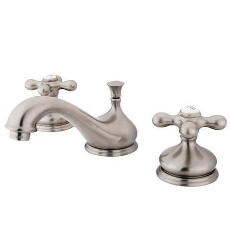 Kingston Brass KS1168AX 8" Widespread Bathroom Faucet, Brushed Nickel KS1168AX